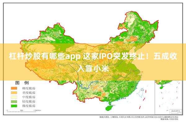 杠杆炒股有哪些app 这家IPO突发终止！五成收入靠小米