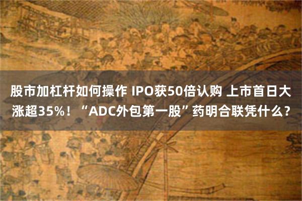 股市加杠杆如何操作 IPO获50倍认购 上市首日大涨超35%！“ADC外包第一股”药明合联凭什么？