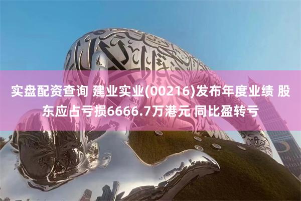 实盘配资查询 建业实业(00216)发布年度业绩 股东应占亏