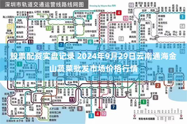 股票配资实盘记录 2024年9月29日云南通海金山蔬菜批发市场价格行情